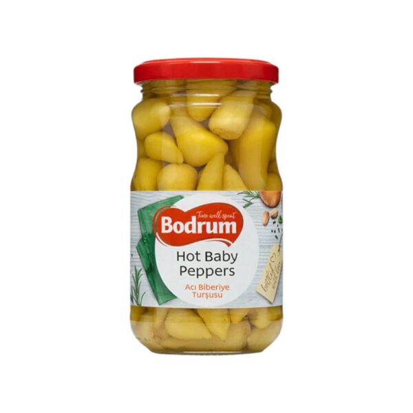 Bodrum Baby Peppers Hot (Aci Biberiye) 640g