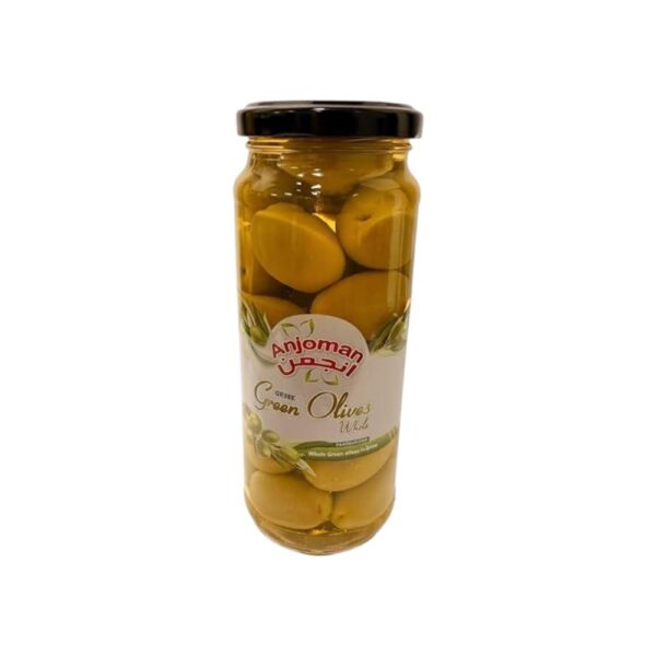 Anjoman Green Whole Olives 358Ml