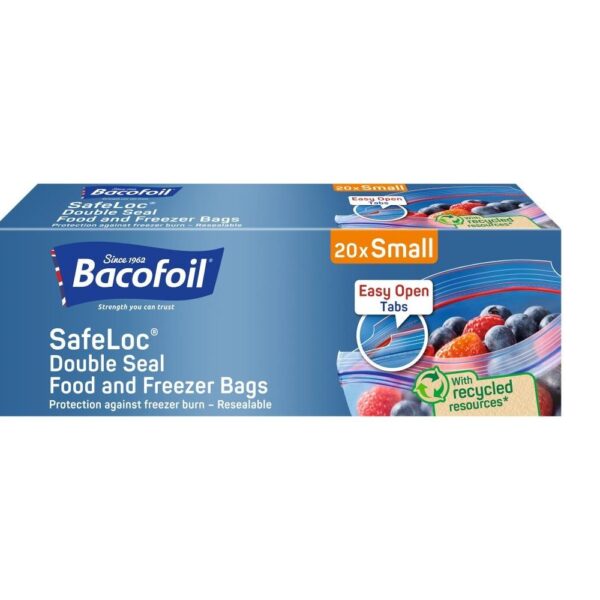 Bacofoil Safeloc 20 Double Seal Food And Freezer Bags