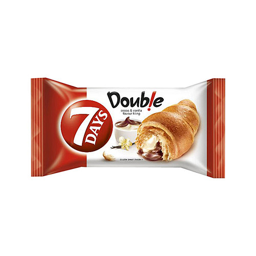 7 Days Croissant Double Max Cocoa-Vanilla 80g