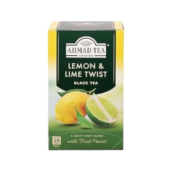 Ahmad Teabag Lemon And Lime Twist Black Tea 40g