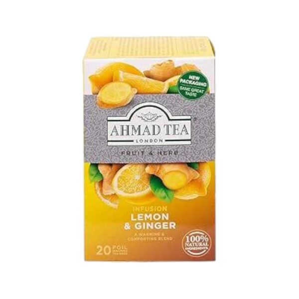 Ahmad Teabag Lemon And Ginger 40g