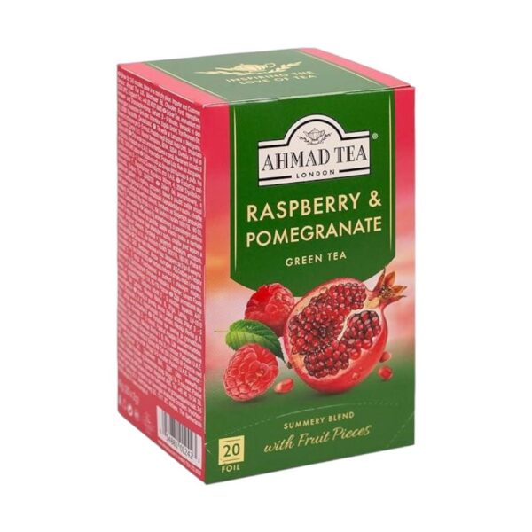 Ahmad Teabag Raspberry And Pomegranate Green Tea 40g