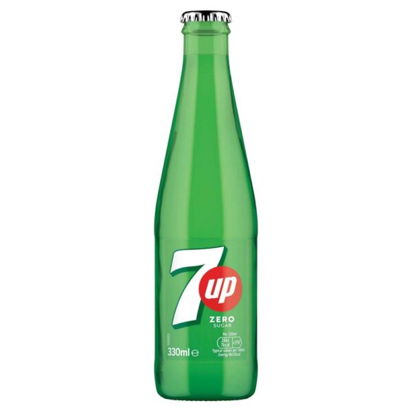 7Up Zero Sugar Free Lemon and Lime Glass