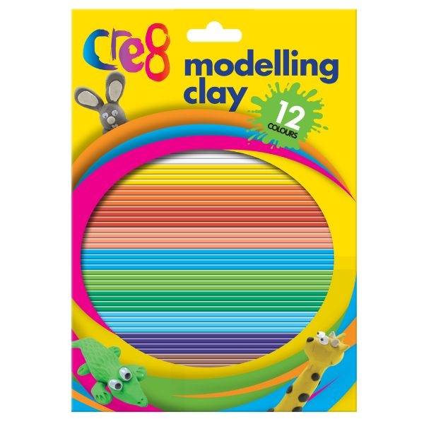 Cre8 12 Colours Modelling Clay