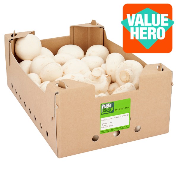 Farm Fresh Closed Cup Mushrooms 1.1kg