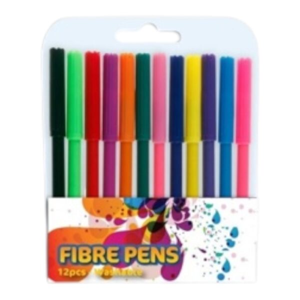 Fibre Pens 12 Pack