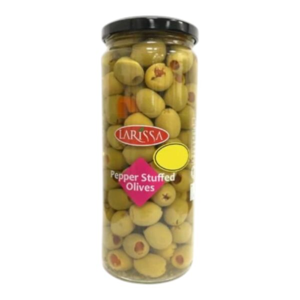 Larissa Green Pepper Stuffed Olives 430G