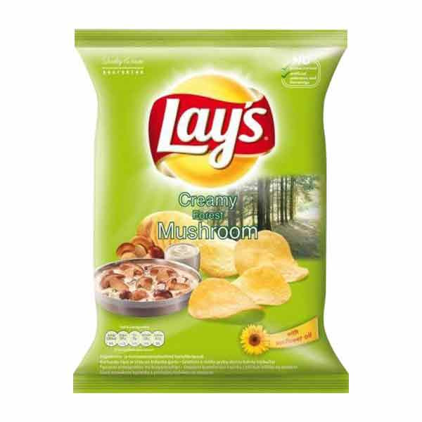 Lays Creamy Forest Mushroom Crisps 130g