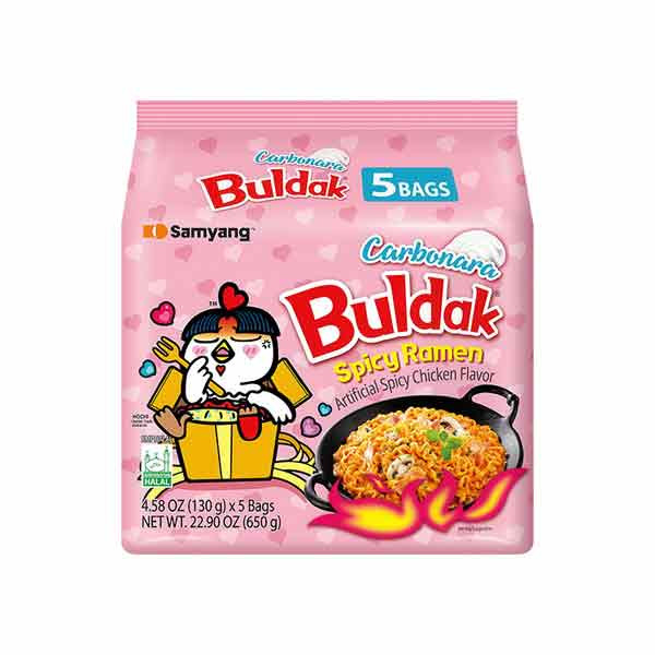 Samyang Buldak Hot Chicken Ramyun Carbonara 5x 140g