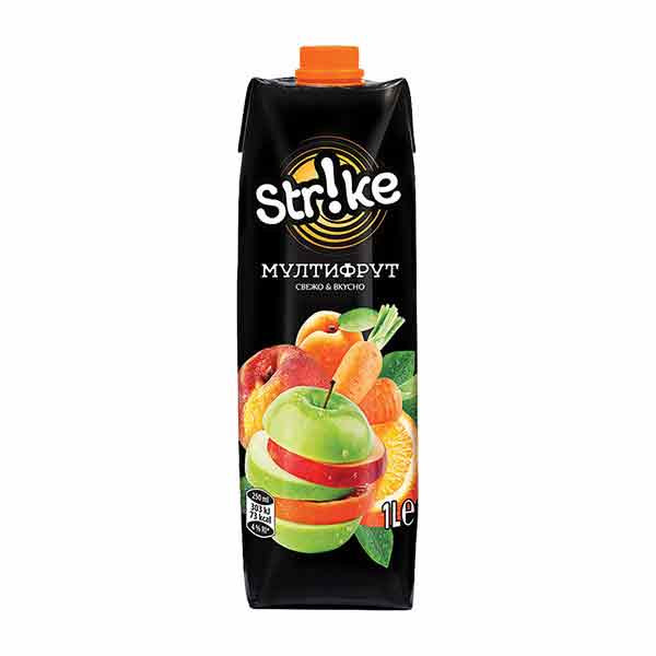 Strike Fruit Drink Multifruit 1L