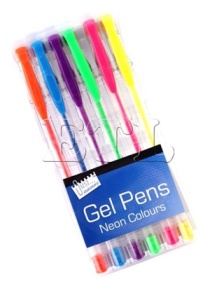 Tallon Neon Gel Ink Pens 6 Pack
