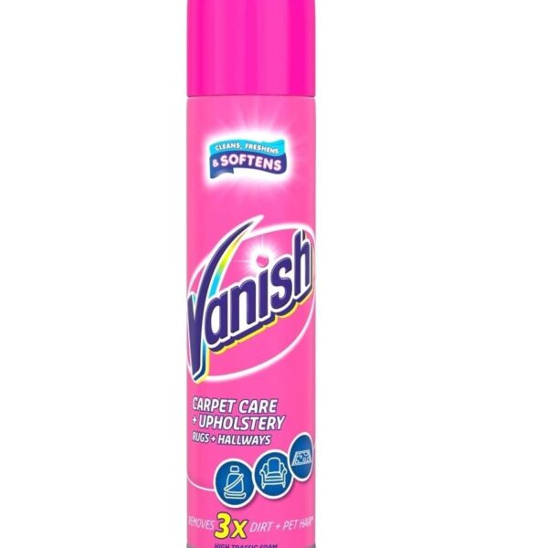 Vanish Carpet & Upholstery Foam Cleaner 600Ml
