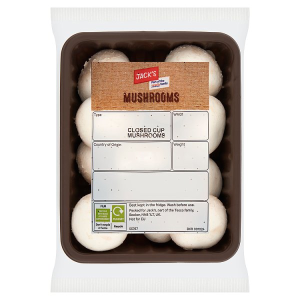 Jack's Closed Cup Mushrooms 250g