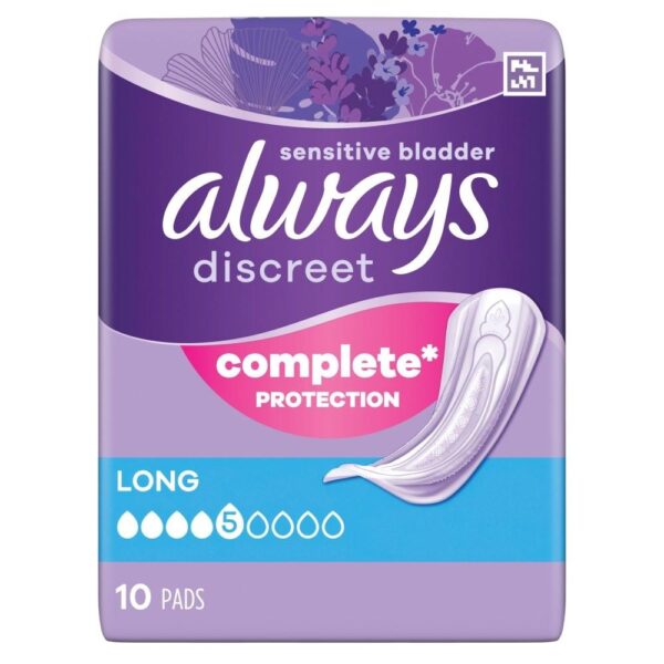 Always Discreet Incontinence Pads Long