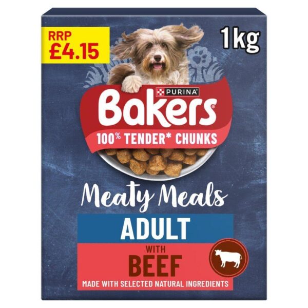 Bakers Meaty Meals Beef Dry Dog Food
