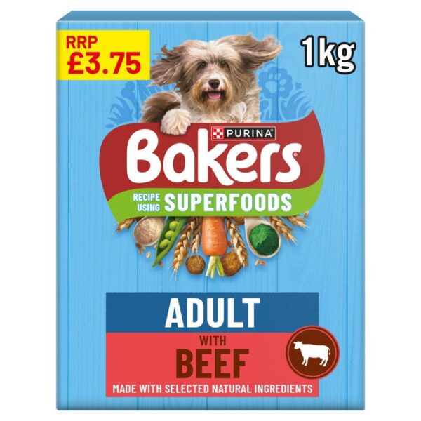 Bakers Superfoods Beef With Vegetables Dry Dog Food