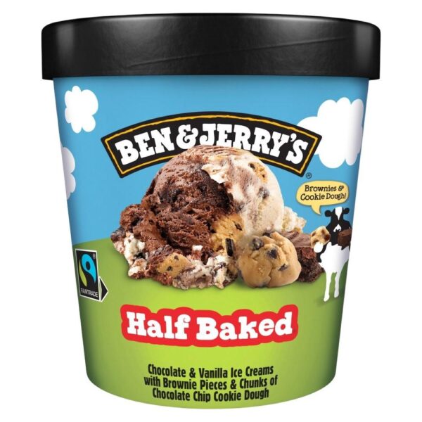 Ben And Jerry'S Ice Cream Tub Half Baked