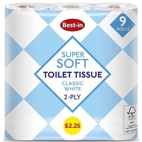 Bestin Soft Toilet Tissue White