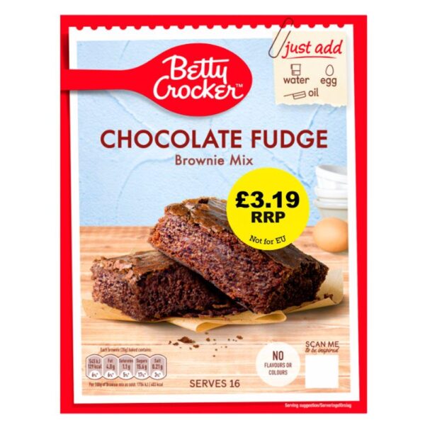 Betty Crocker Chocolate Fudge Brownie Mix