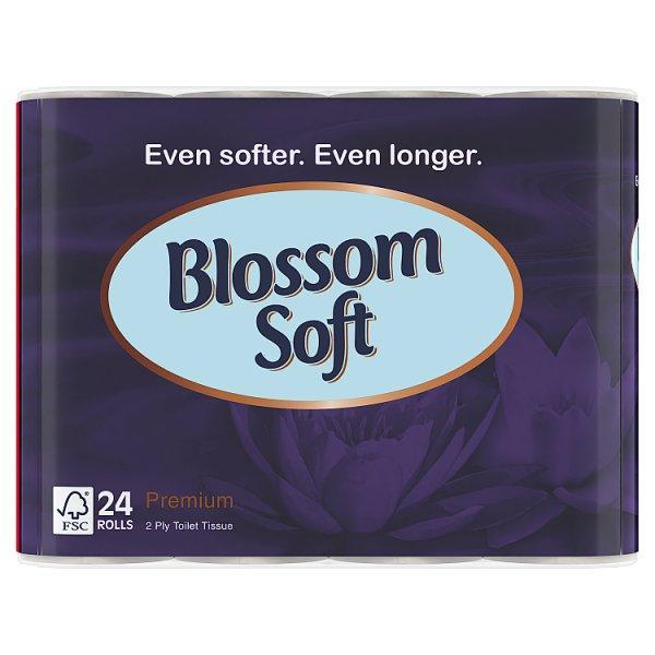 Blossom Soft 24 Premium Toilet Tissue Rolls