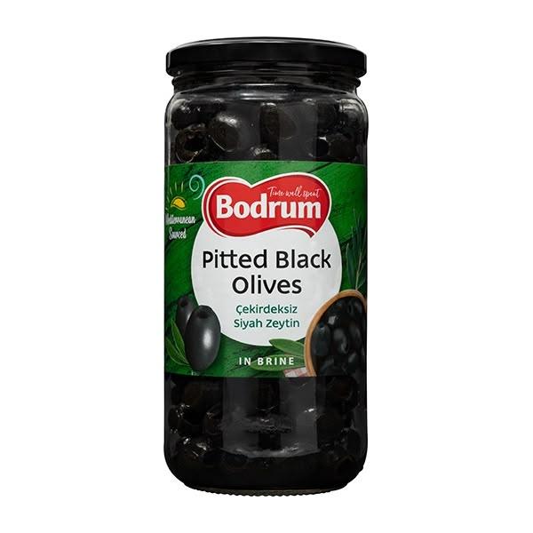 Bodrum Olives Pitted Black 680g