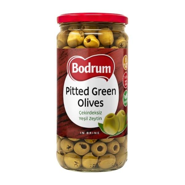 Bodrum Olives Pitted Green 680g
