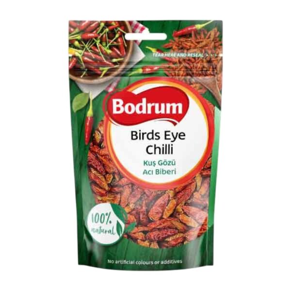 Bodrum Spice Bird's Eye Chilli Whole 40g