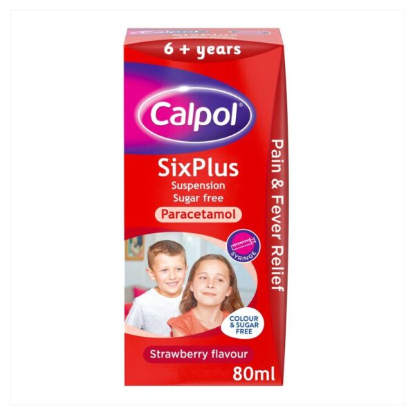 Calpol Sixplus Sugar-Free Suspension Paracetamol 6+ Years