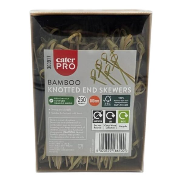 CaterPro Bamboo Knot End Skewer 250s