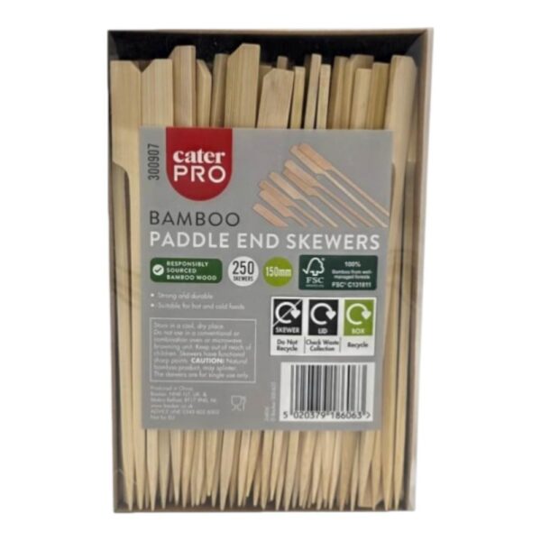 CaterPro Bamboo Paddle Skewer 250s