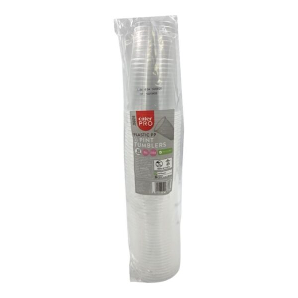 CaterPro Plastic PP 1/2 Pint Tumblers  50s