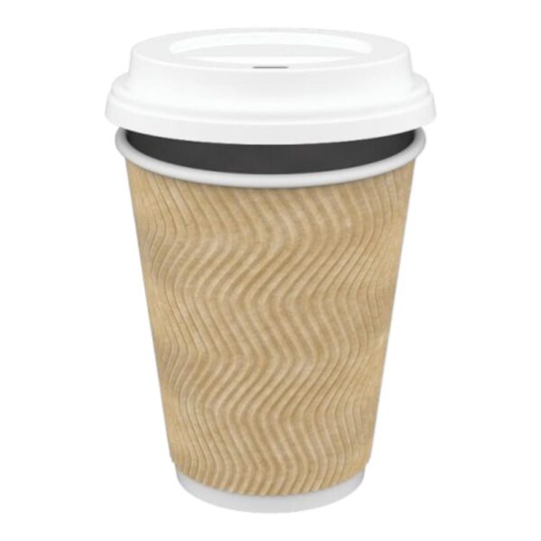 CaterPro Paper Cups With Lids 12oz x 40