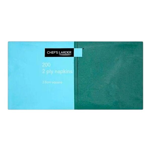 Chef's Larder 200 2Ply Green Napkin
