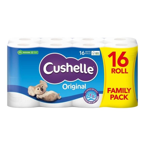 CUSHELLE TOILET TISSUE WHITE 16 Roll