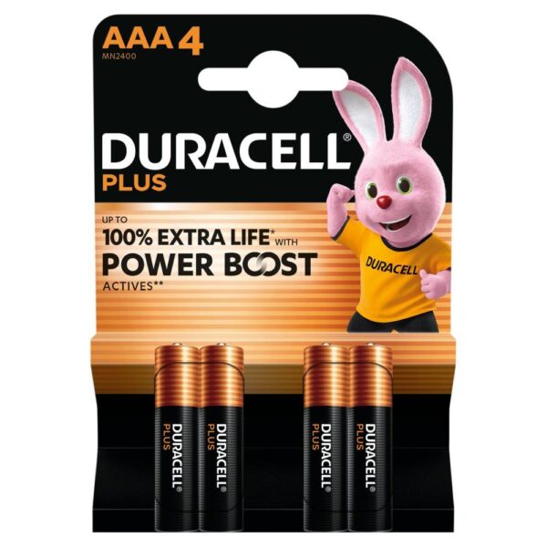 Duracell Plus Aaa Batteries (4 Pack)