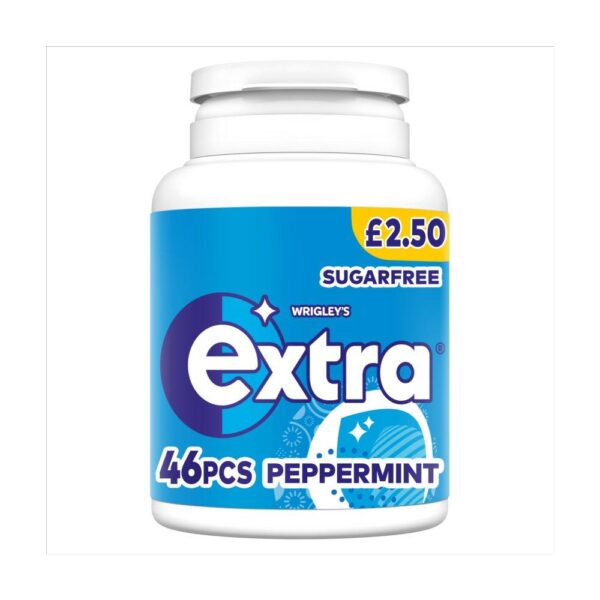 Extra Chewing Gum Bottle Sugar Free Peppermint X46 Pieces