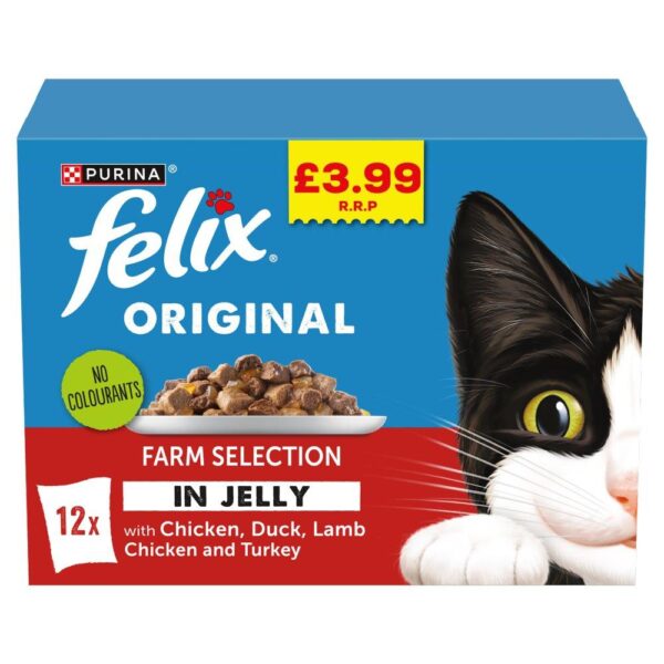 Felix Original Farm Selection In Jelly Wet Cat Food