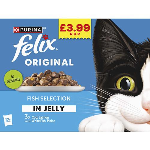 Felix Original Fish Selection In Jelly Wet Cat Food