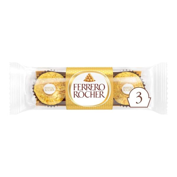 Ferrero Rocher Milk Chocolate Hazelnut Pralines Treat Pack 3