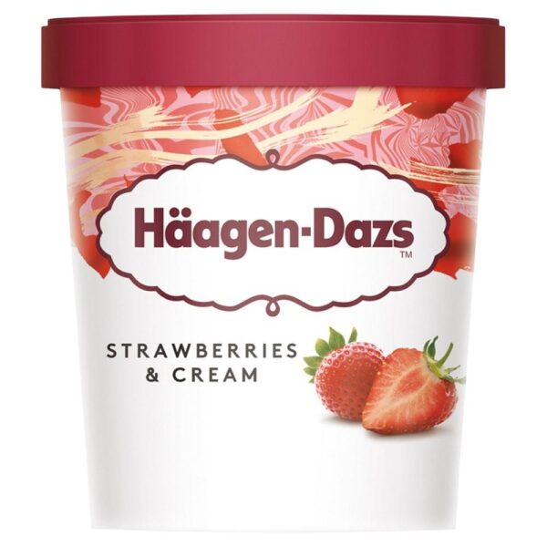 Häagen-Dazs Strawberries And Cream Ice Cream