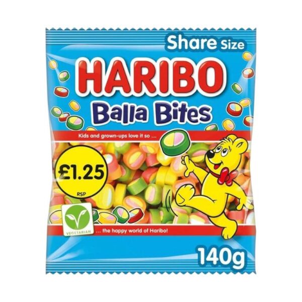 Haribo Balla Bites Chewy Sweets Sharing Bag