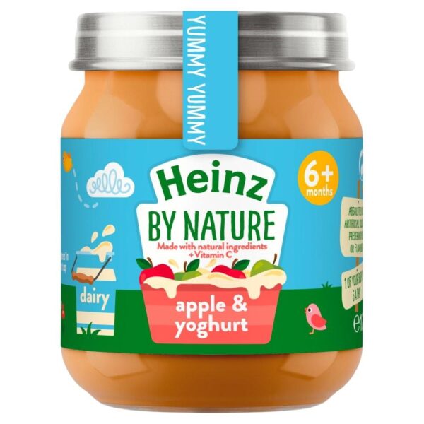 Heinz By Nature Apple And Yoghurt Baby Food Jar 6+ Months