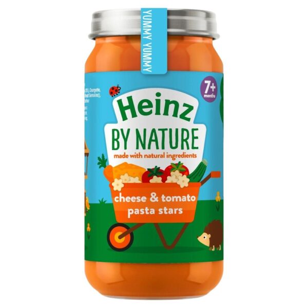 Heinz By Nature Cheese And Tomato Pasta Stars Baby Food Jar 7+ Months