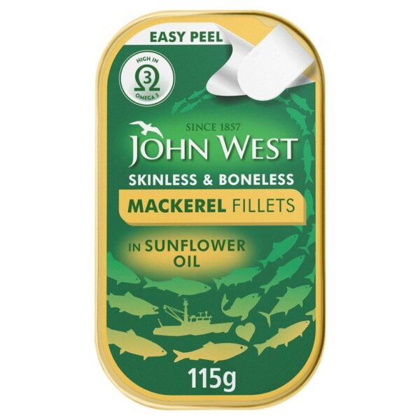 John West Mackerel Fillets In Sunflower Oil