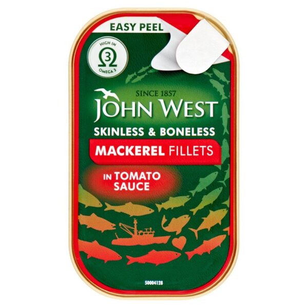 John West Mackerel Fillets In Tomato Sauce