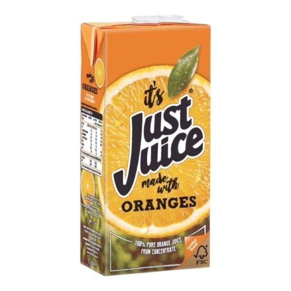 Just Juice 100% Pure Orange Juice From Concentrate