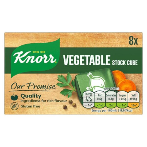 Knorr Stock Cubes Vegetable 8X 10 G