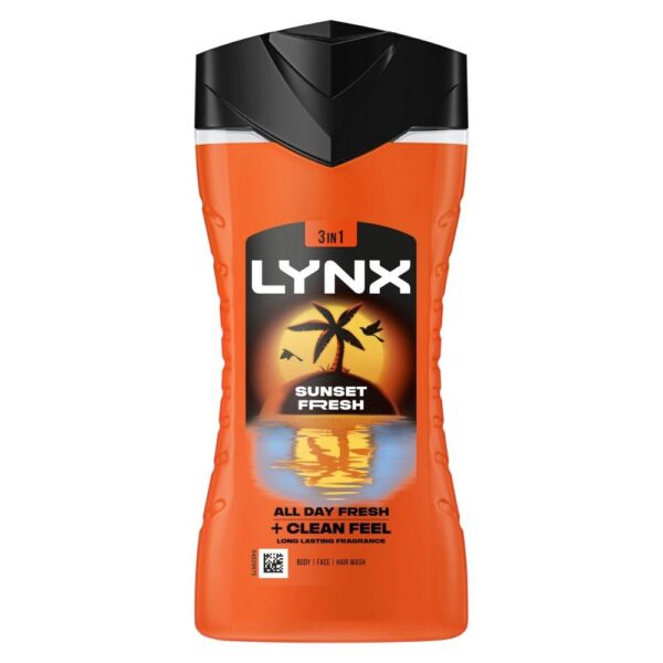 Lynx 3-In-1 Body Wash Sunset Freshv