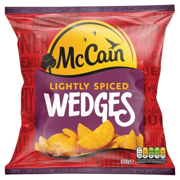 Mccain Lightly Spiced Potato Wedges
